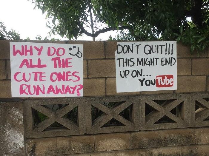 funny marathon race signs