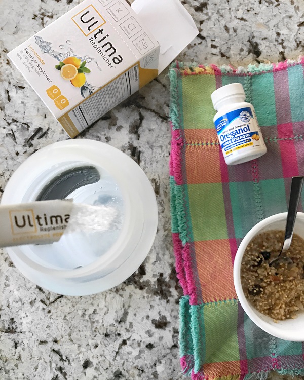 Electrolytes and oregano oil for immune health