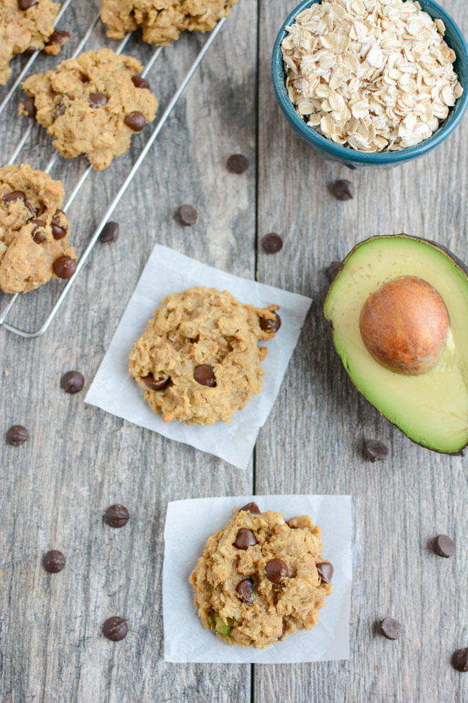 Peanut Butter Avocado Cookies - a great low sugar healthy dessert