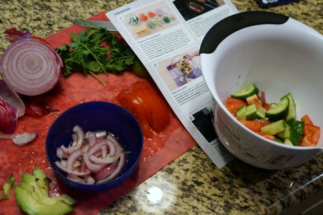 Cooking with Blue Apron