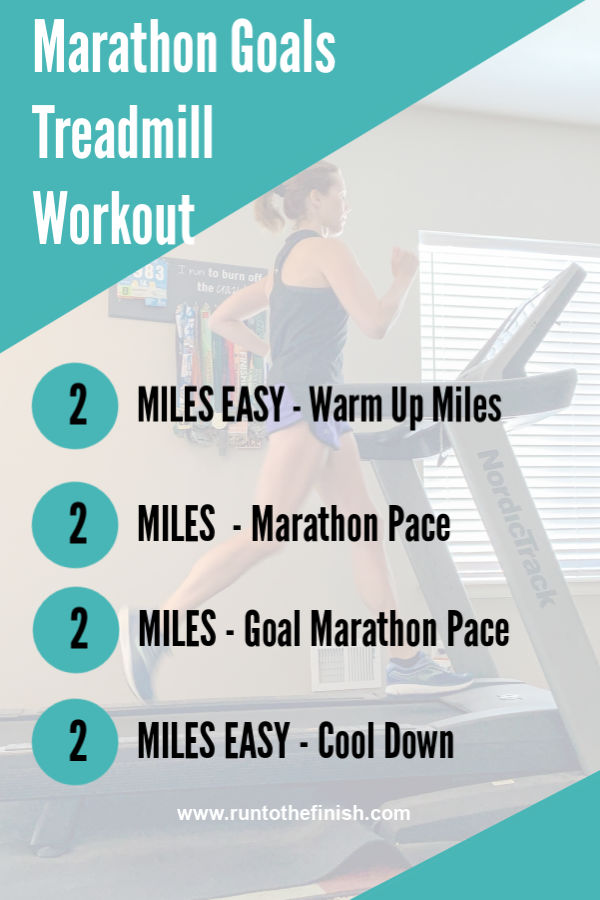 Marathon treadmill workout