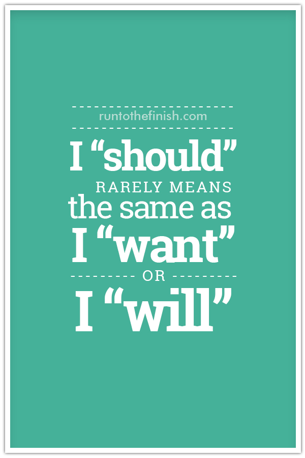 How to stop using the word should and start really making progress on what matters