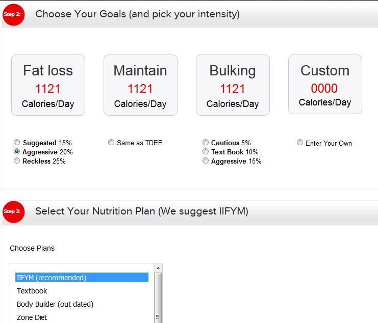 IIFYM Calculator for running