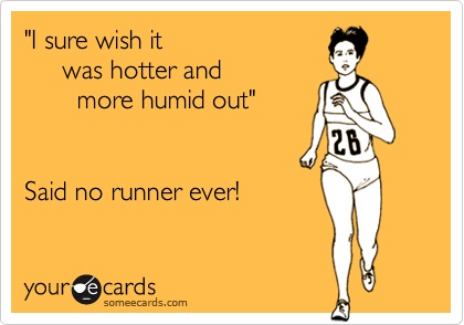 running in heat meme