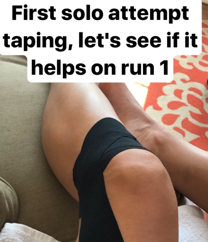 Knee taping for torn meniscus