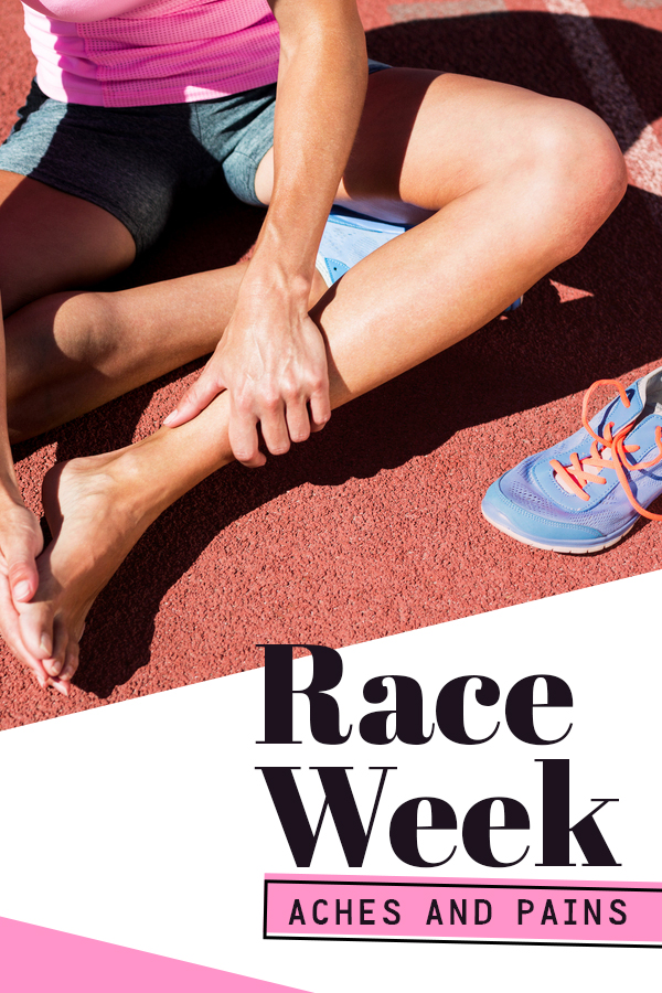 Why we have random aches and pains during race week - click to find out the cause and what to do with taper crazies