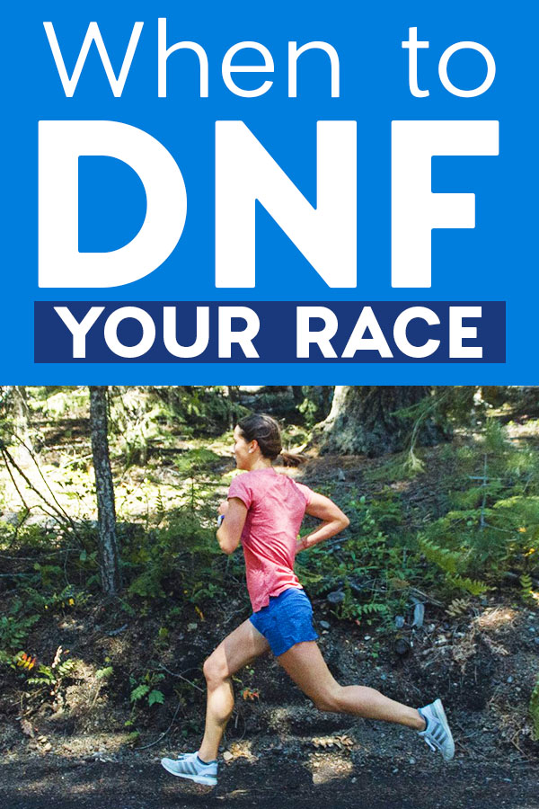 when to quit a race