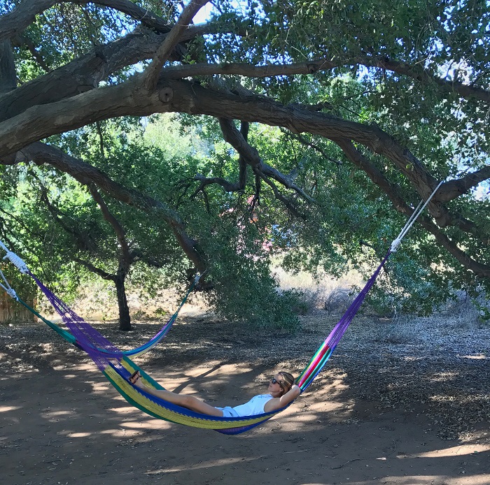 Relaxing in a hammock in Mexico