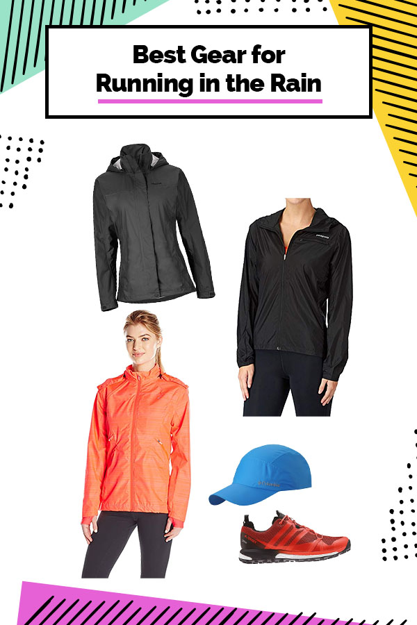 running in rain gear