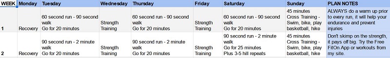 Half Marathon Training Program