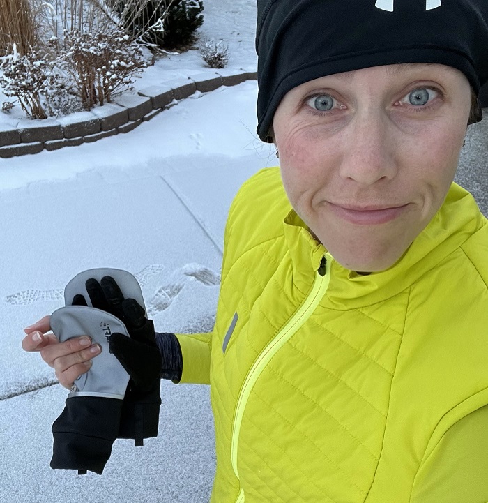 winter running beanie
