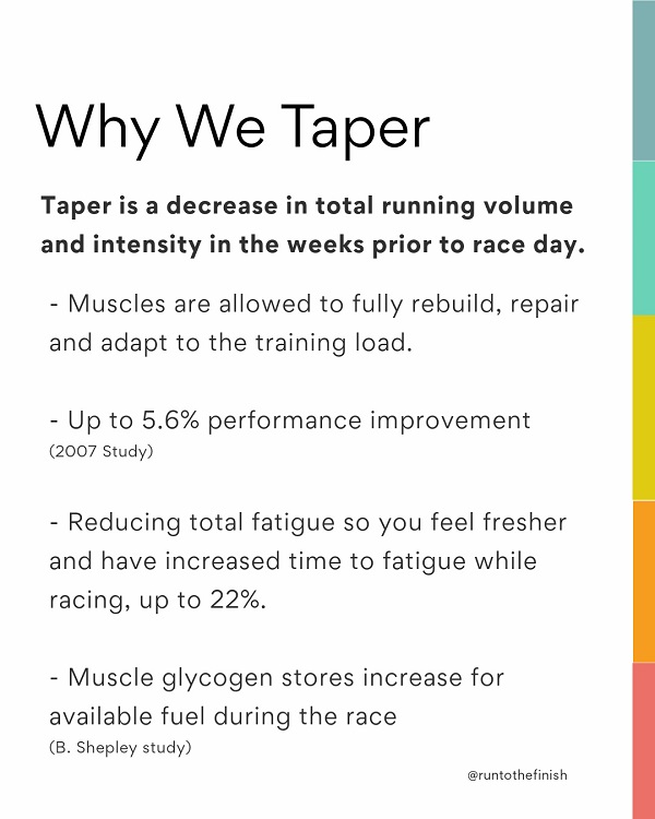 half marathon taper benefits
