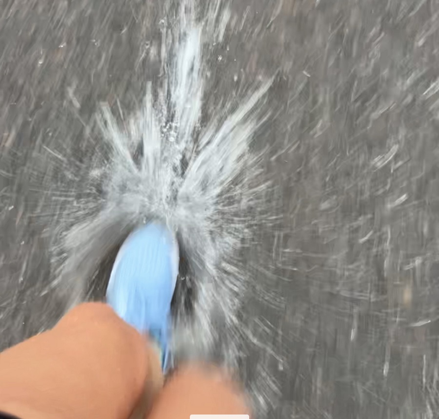 Drying wet running shoes