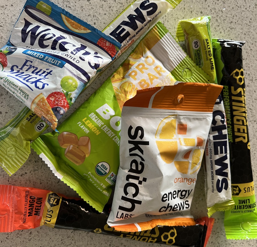 Energy chews for running