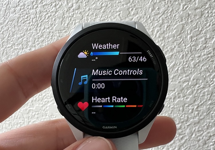 Garmin 265 Screen