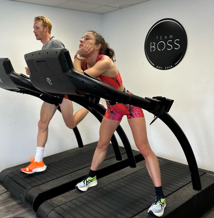elite athletes on treadmill