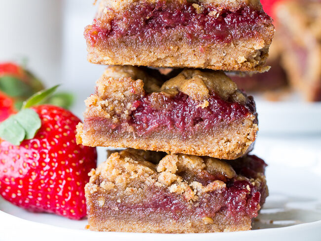 healthy PBJ bars